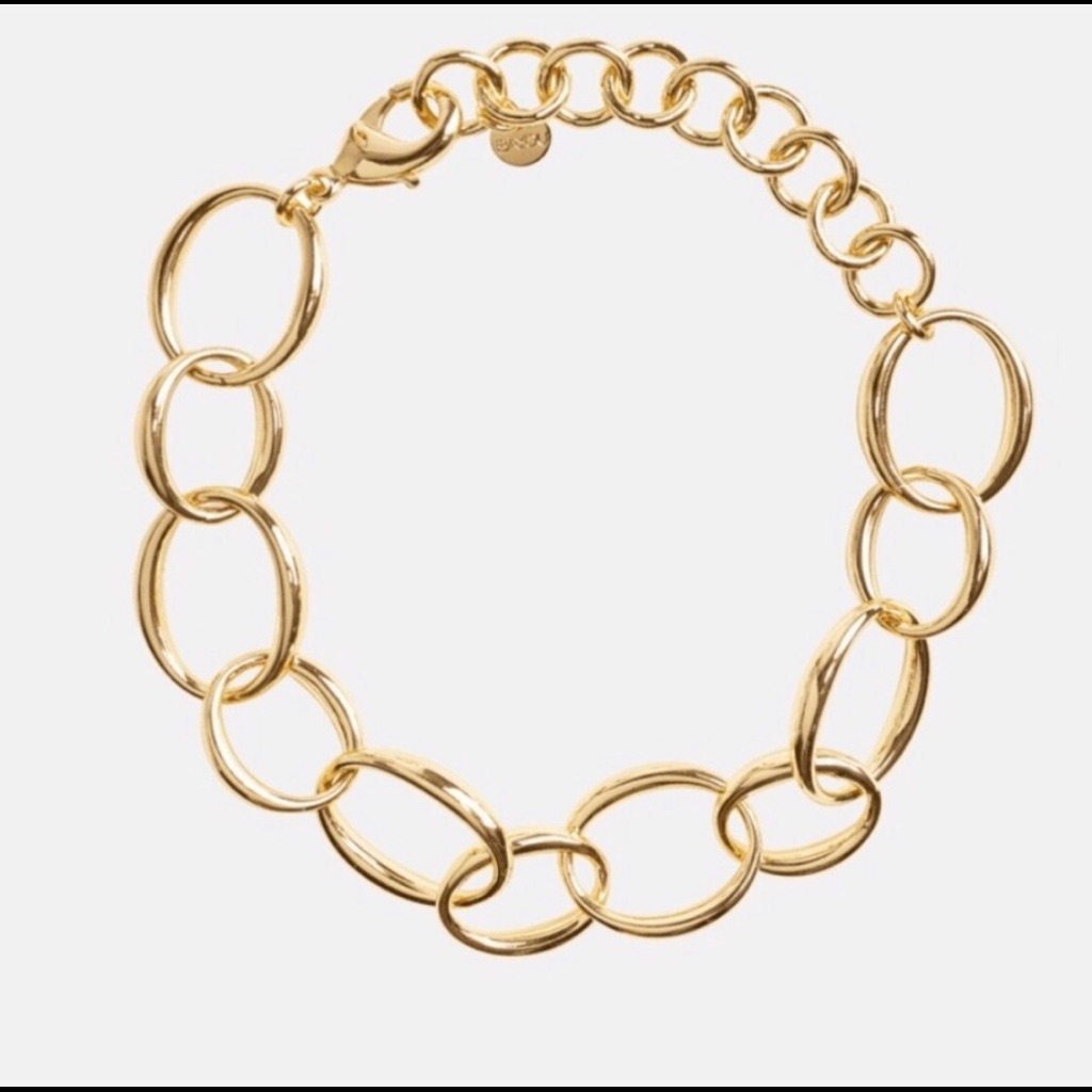 Nwt Bayou With Love Chain Bracelet 14kt Gold Plate
